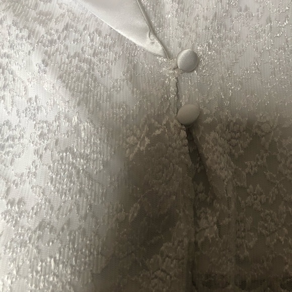 Onyx Nite Lace & Satin Blouse - Picture 5 of 8